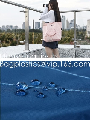 Tote Handle Shopper, Kleurrijk Hangend Reistoilet Katoenen van Damecosmetic bag with Netto Compartimenten Organische handige zakken