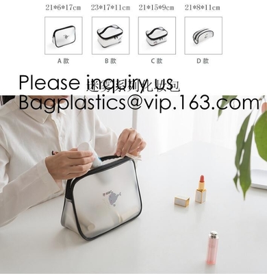 Van de de Ritssluitings Kosmetische Zak van Eco staat de Vriendschappelijke pvc Duidelijke Toiletry Zak, op verpakkend Zak van de Ritssluitings de Kosmetische Zak, bagease