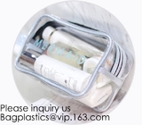 Duidelijke Transparante Plastic pvc-Toiletry van de de Make-up Kosmetische Zak van de Zakkenreis Pitzak, Toiletry de Zak van de Make-upzak met Ritssluiting C