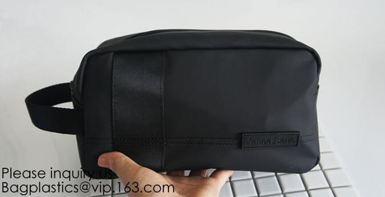 Make-up van de het Canvas maakt de Kosmetische Zak van China, Katoenen Wafel Kosmetische Zak, Canvaszak Up/Men's-Toiletry Zakken, waterdichte tienerzware arbeid