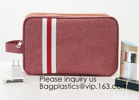 De in het groot van de het Canvasreis van Douanelogo mini small blank black cotton Zak van de de Zakmake-up Kosmetische, bagease, bagplastics pak