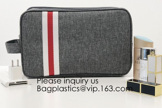 De in het groot van de het Canvasreis van Douanelogo mini small blank black cotton Zak van de de Zakmake-up Kosmetische, bagease, bagplastics pak