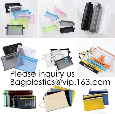 De douane Gedrukte zak van Make-uppen pencil case pouch stationery, Potloodgeval Studenats Pen Stationery Pouch Bag met Ritssluiting