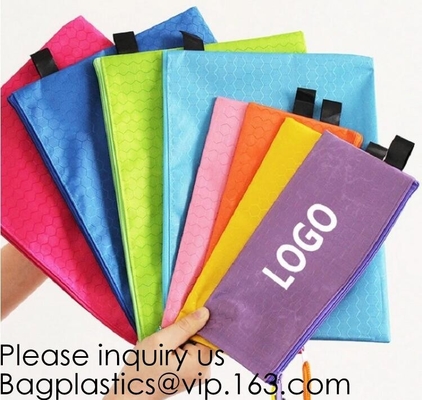 Van de de Kantoorbehoeftenzak van linnenstudenten de Ritssluitingszak voor Pen Polyester School Pencil Bag Pen Case, de Zakgeval Cosmet van de Kantoorbehoeftenzak