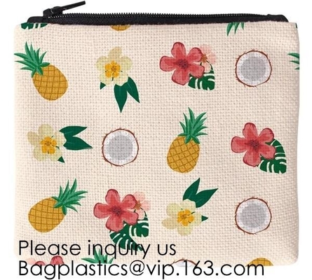 16oz van katoenen de Zak van de de Zakkantoorbehoeften Canvaszippered met Potlood van de Kwaliteitschina van Logo For Office School Travel het Promotie