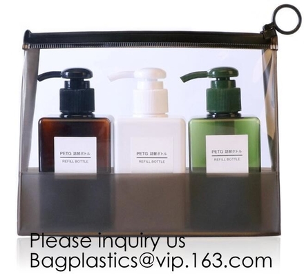 De Fabrikant Wholesale Transparent Beautiful Duidelijke Eva Cosmetic Bag, Reiszak van China met Dubbel Pitontwerp, Bagease