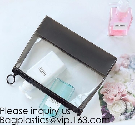 De Fabrikant Wholesale Transparent Beautiful Duidelijke Eva Cosmetic Bag, Reiszak van China met Dubbel Pitontwerp, Bagease