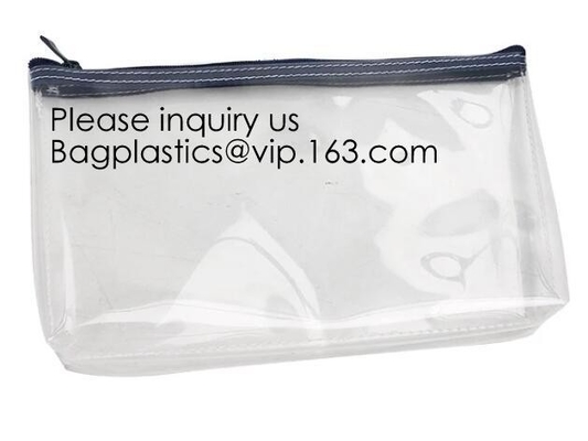 Manier Mooie Douane Opnieuw te gebruiken Eva Bag With Zipper, Transparante Douane Gedrukte de Ritssluitingsschuif van pvc van Merklogo clear