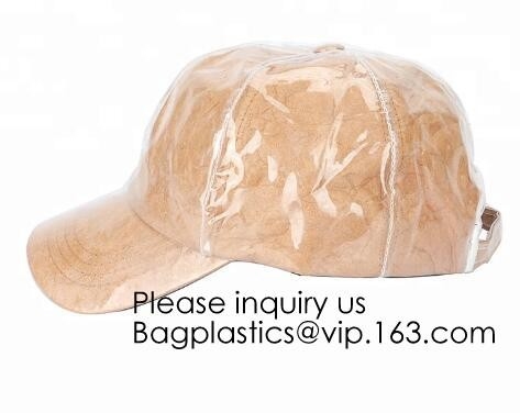 De nieuwe Hoed van Tyvek&Pvc van de Ontwerpdouane/Regelbaar Duidelijk Pvc-Honkbal GLB/Wasbare Tyvek-Document Hoed, bagease, bagplastics, pak