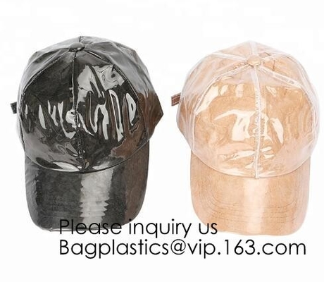 De nieuwe Hoed van Tyvek&Pvc van de Ontwerpdouane/Regelbaar Duidelijk Pvc-Honkbal GLB/Wasbare Tyvek-Document Hoed, bagease, bagplastics, pak