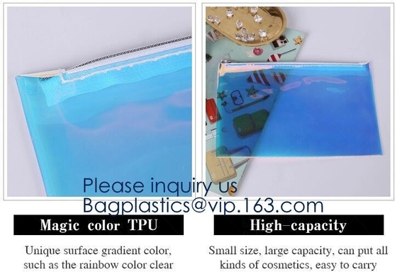 Van de de Make-upzak van pvc van de fabrieksdouane Waterdichte de Reistoiletry Zak met Logo Printing, Materieel Wijnslinger Gerecycleerd Schoonheidsmiddel