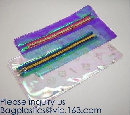 Van de de make-upzak van douane openluchteva semi-transparent Zachte Plastic doet toiletry het pak van de de make-uporganisator van het Waterbewijs PVC/EVA in zakken