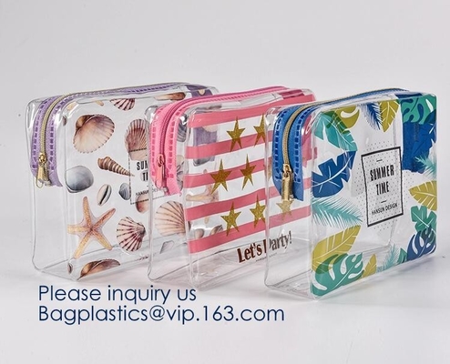 Toiletry Zak van de de Bevorderingsgift van de Zak de Kosmetische Zak voor Reis, Milieuvriendelijke Zachte Plastiek Berijpte Kosmetische EVA Zipper Bags