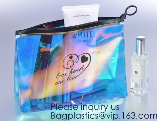 EVA High Quality Holographic-de Douanepvc Jelly Bag Cosmetic Custom Make van het neon Nieuw Ontwerp op Zak voor Vrouwenbagease PAKKET