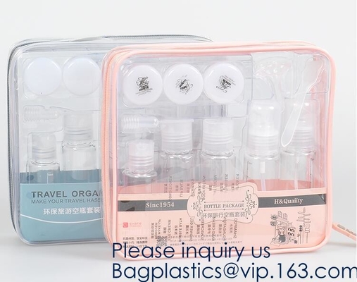 Hoge Prestatiestoiletry Zak, Vinyl Plastic Toiletry voor de zak van de OrganisatorMakeup van Reistoebehoren, Wijnslinger Gerecycleerd Cos.
