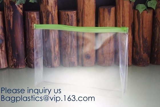 De vriendschappelijke Transparante EVA Zipper Bag Travel Plastic Kosmetische Zak van badkamerseco, berijpte witte de make-upzak van Eva met ritssluiting