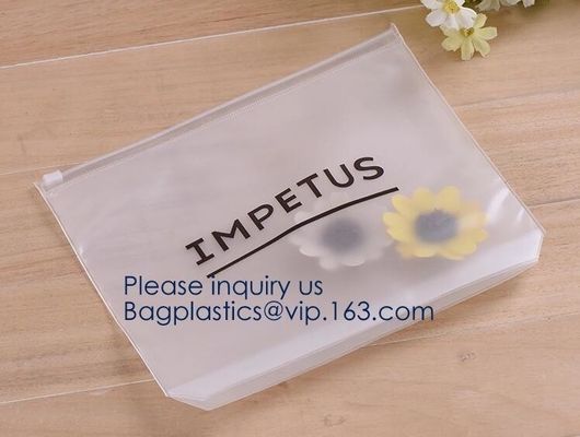 In het groot Waterdichte Transparante Ritssluitingsschuif Eva Cosmetic Bag, Douane Logo Biodegradable Promotion Plastic EVA Make Up