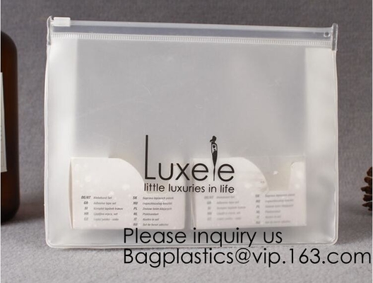 In het groot Waterdichte Transparante Ritssluitingsschuif Eva Cosmetic Bag, Douane Logo Biodegradable Promotion Plastic EVA Make Up