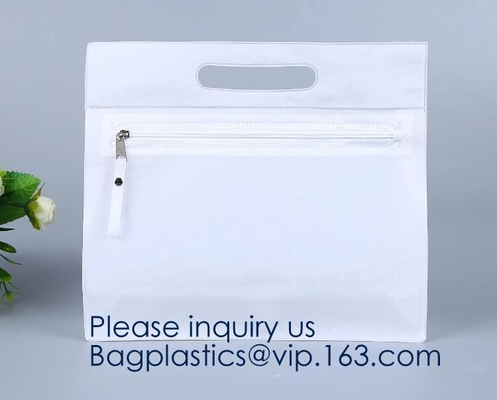 Populaire Waterdichte Milieuvriendelijke Glanzende de Ritssluitingszak van Pvc Eva Cosmetic Bag With Zipper, Kader Transparante EVA Cosmetic Zipper