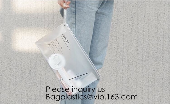 Het draagbare douaneembleem drukte Transparante pvc-van de de Make-upzak van Venstervrouwen de Reis Duidelijke Kosmetische zak, bagease, bagplastics