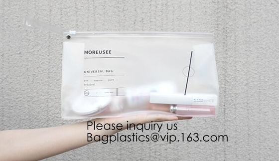 Het draagbare douaneembleem drukte Transparante pvc-van de de Make-upzak van Venstervrouwen de Reis Duidelijke Kosmetische zak, bagease, bagplastics
