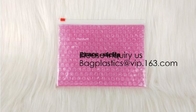 Nieuwe hart-Gevormde de Bellenzak van Ontwerppvc k Epe Schuim voor Kosmetische/Roze Plastic Bellenzak met het pakket van Ritssluitingsbagease