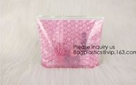 Nieuwe hart-Gevormde de Bellenzak van Ontwerppvc k Epe Schuim voor Kosmetische/Roze Plastic Bellenzak met het pakket van Ritssluitingsbagease