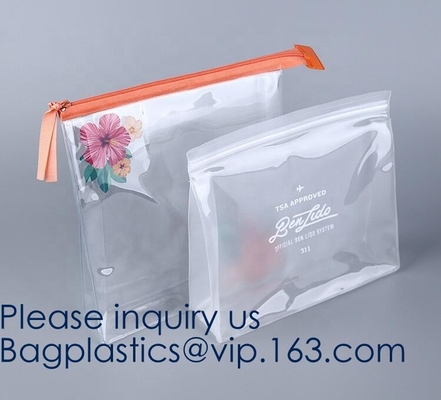 De biologisch afbreekbare Eva Plastic Bag With Slider-Ritssluiting maakt omhoog Hulpmiddelverpakking, Douche GLB, Schort, Boekdekking, Kaarthouder, Inflatab