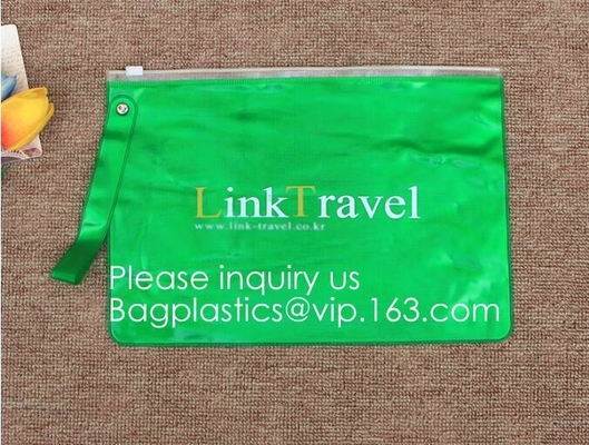 Milieuvriendelijke Transparante Zachte EVA Plastic Cosmetic Packaging Bags met Ritssluitingsbovenkant, EVA Plastic Durable Cosmetic Bagease