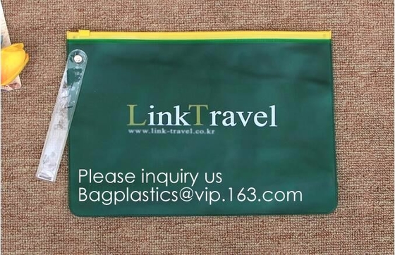 Milieuvriendelijke Transparante Zachte EVA Plastic Cosmetic Packaging Bags met Ritssluitingsbovenkant, EVA Plastic Durable Cosmetic Bagease