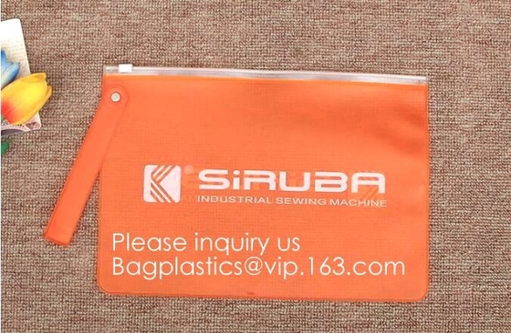 Milieuvriendelijke Transparante Zachte EVA Plastic Cosmetic Packaging Bags met Ritssluitingsbovenkant, EVA Plastic Durable Cosmetic Bagease