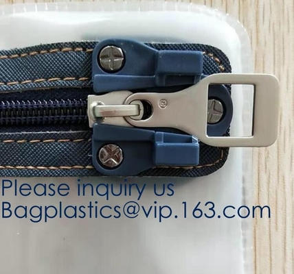 Van de het Leerbank van ritssluitings de Vinylpvc van de Stortingszakken Zak van de de Bankstorting met Sleutelring, die Koerier Bag 1000 Denier Nylon Combinat sluiten