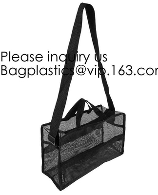 Nylon Mesh Net Cosmetic Bag, Mesh Make Up Bag, Eco - vriendschappelijke materiële kosmetische netwerkzak, pvc-netwerkzak voor verkoop in de V.S.