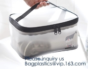 Kosmetische Zakken, de Draagbare Waterdichte Organisator Bags, Mesh Transparent Design Toiletry Bag voor Vrouwen, Rechthoek van de Reismake-up