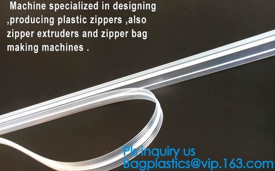 Multi-colored plastic easy tear rits, sluiting Pe Bag Clear Press Lock rits, herkoppelbare press rits
