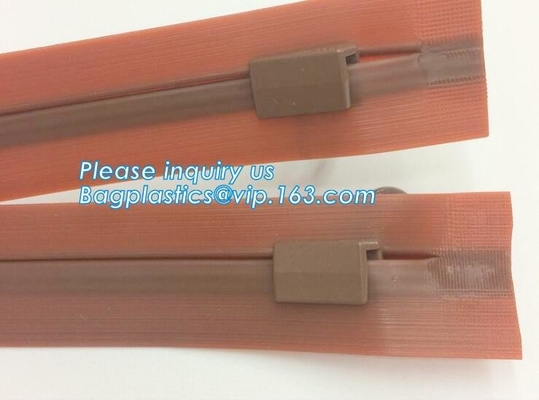 Waterdichte hitte - de verpakkende verbinding van de verbindingskleding met schuifpit, pvc-de schuif van het ritssluitingsslot/Resealable pvc-de verbindingspit van het Schuifpit