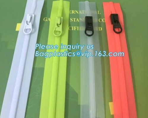 Waterdichte hitte - de verpakkende verbinding van de verbindingskleding met schuifpit, pvc-de schuif van het ritssluitingsslot/Resealable pvc-de verbindingspit van het Schuifpit
