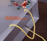 Transparante zak van de plastic zak past de douane gedrukte bloem pp met het hangen van lint, vriendschappelijke de Vervaardigingseco van China Printi aan