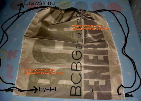 Rugzak/de Promotiedrawstring-Zak, Promotie en Goedkope van Douanedrawstring Zak, Kerstmiskinderen die zakken de drawstring pakken in