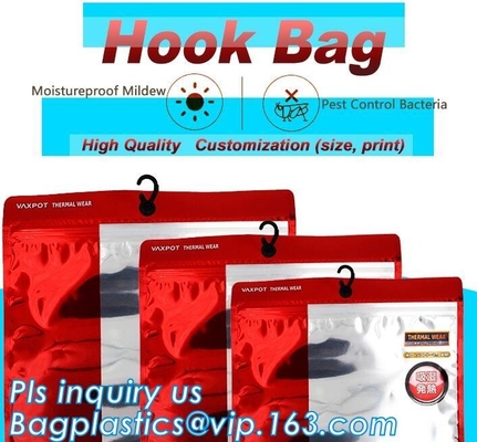 Van de het Handvathanger van de kantoorbehoeften de Vastgestelde Transparante Plastic Boog van het de Ritssluitingsslot Zak van Pvc Kosmetische met K, Zak F van de Hanger de Plastic Haak