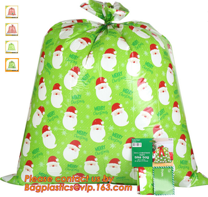HDPE/LDPE plastic giftzak, manierpe de ZAK van de FIETSgift VOOR KERSTMIS, de giftzak van de Kerstmisluxe