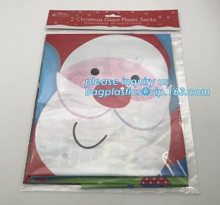 LDPE de Plastic Reuze Polyzak van het Kerstmishuis voor van de de Zak Goedkope Prijs van de Giftfiets van de Kerstmisdecoratie bagplasticsbedelaars van Santa Bag