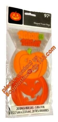 Het document van de het tinband van Halloween beschikbare zak/brood/popcorn/gebraden gerechten/spaanders/koekjes/suikergoed/zoetighedenzakken met bageasebagplastics