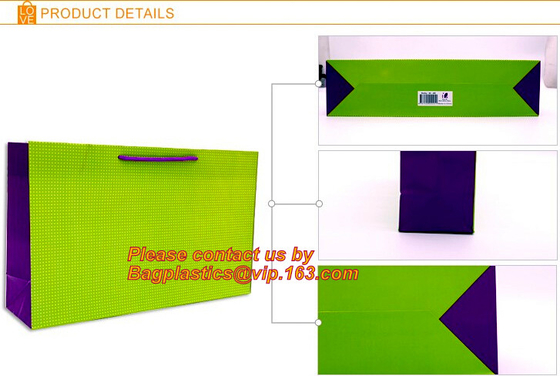 Juwelendocument zak, Speciaal handvatontwerp, document zak, het document van de Maniergift zak met linthandvat, Promotiedocument zakken, prom