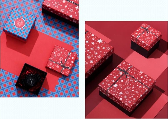 het document van de douaneluxe het kosmetische verpakkende vakje van de giftdruk, het Document van de Luxe Magnetisch Wijn Verpakkend Giftvakje met Zijdelint
