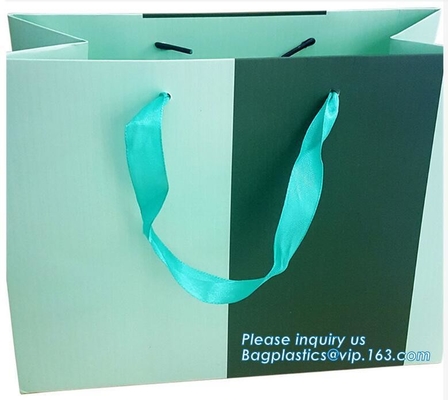 Luxe Gerecycleerde het Document van Logo Paper Shopping Bag Wholesale van de Douanedruk Boodschappentas, huwelijksdocument de boodschappentas van het giftsuikergoed