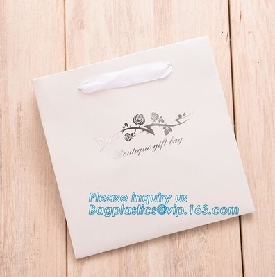 China vervaardigt Kleine Blauwe het Huwelijksdouane Logo Printed Paper Gift Bag van de Luxedrager met Handvat, bagplastics, bagease
