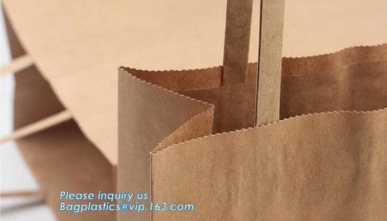 Aangepaste Purpere Gedrukte Kraftpapier-Document het Winkelen Zak met Document Handvatten voor Sweater, Document Boodschappentasdouane Gedrukte Zak W