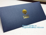 MAAK westelijke stijl hoog - kwaliteit de gouden envelop van de foliegift Matte zwarte kaartdocument envelop in de grootte van A4 A5 B5 C5 C6 A3 met Cu