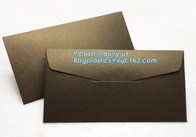 MAAK westelijke stijl hoog - kwaliteit de gouden envelop van de foliegift Matte zwarte kaartdocument envelop in de grootte van A4 A5 B5 C5 C6 A3 met Cu